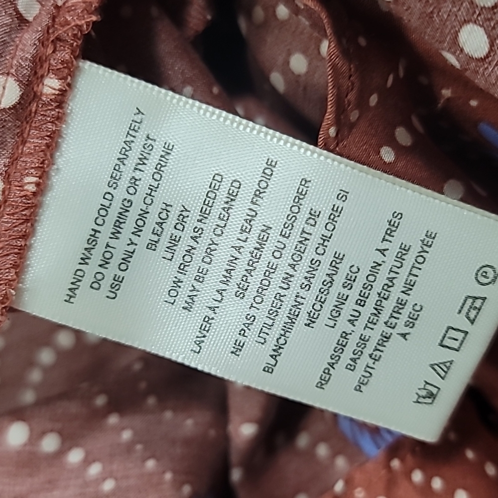 Anthropologie Ruffle-Sleeve Printed-Wrap Maxi Dress Size XL - Picture 10 of 10